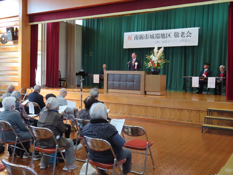 城端まちづくり協議会 山下会長による挨拶