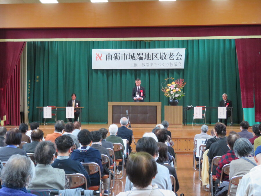 南砺市地域包括医療ケア部 次長 大橋氏による祝辞