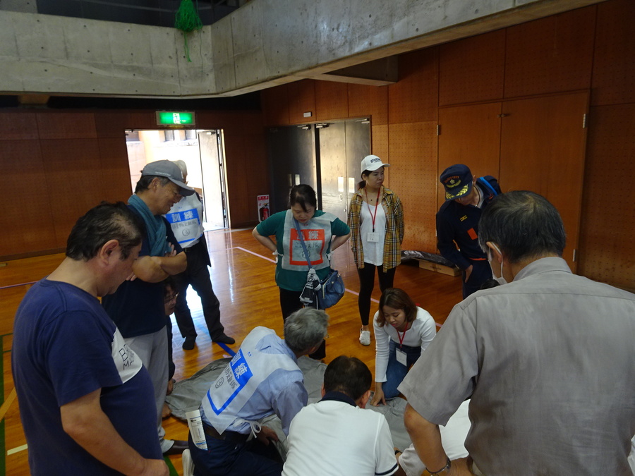 避難所設営訓練